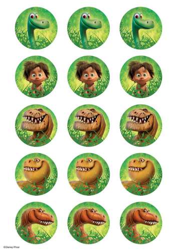 The Good Dinosaur Edible Cupcake Images - Click Image to Close